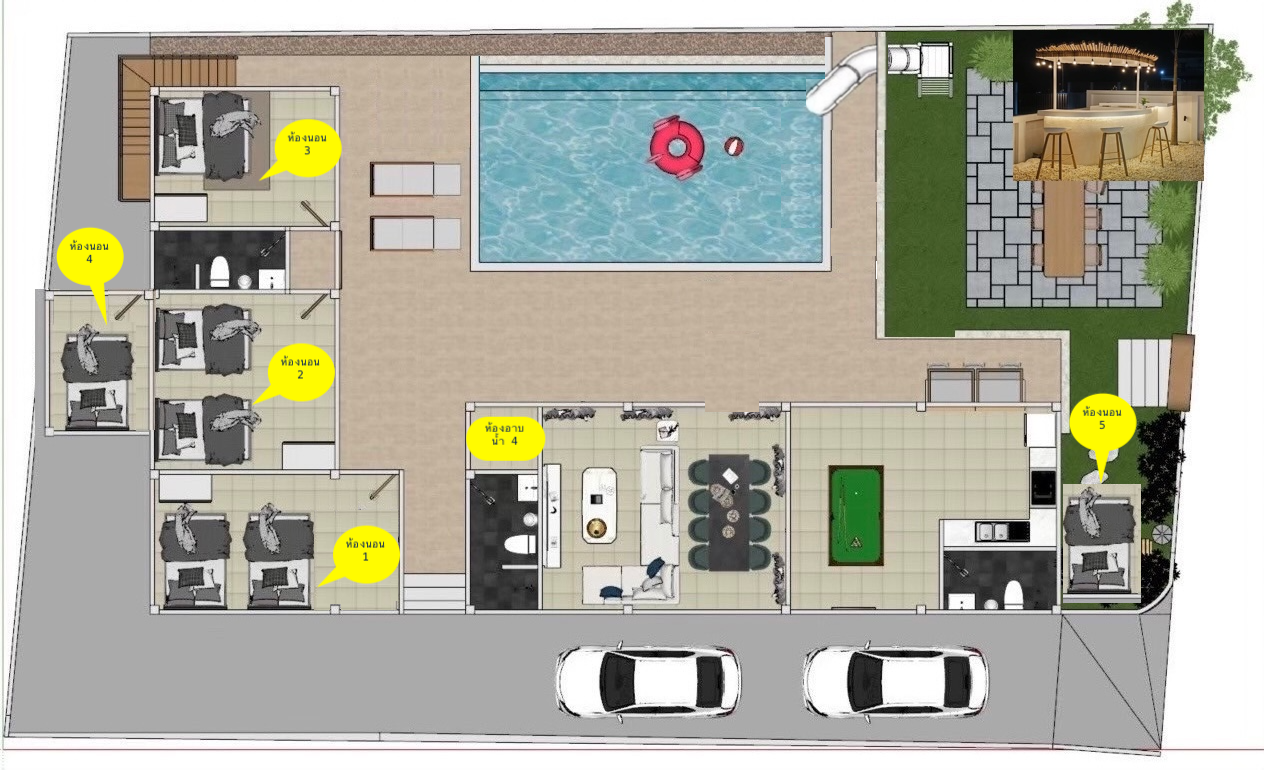 แผนผังห้องนอน
